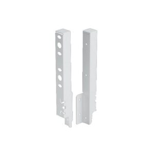 Kit de raccords de paroi arrière droit / gauche hauteur 218 mm coloris blanc pour paroi arrière bois ou alu - HETTICH - 425657