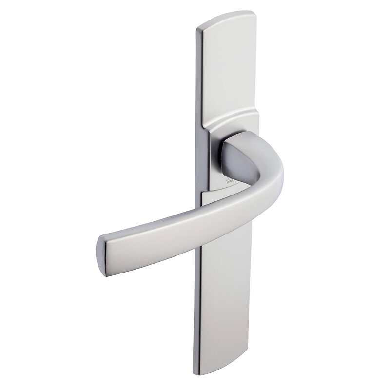 Béquille double sur plaque 195 mm ligne Muze chromé platine clé I - VACHETTE ASSA ABLOY - 195364 – Image 4
