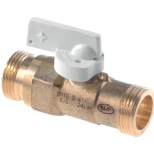 Robinet gaz sphérique droit 1/4 de tour à joint plat MM 20x27 sans pattes - CLESSE - 636371