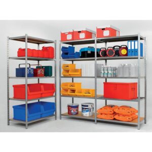 Rayonnage tubulaire EPSILINE COMPACT acier galvanisé charges légères 5 niveaux élément suivant 2000x1000x600mm - Manorga - 658204