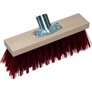 Balai de cantonnier Crynovil rouge 40 cm, douille métallique Ø28 mm, sans manche - TALIAPLAST - 194035