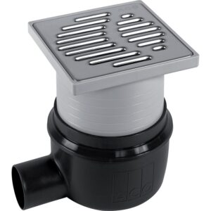 Siphon cadre plastique 150x150 mm DN50 horizontal 302939 - ACO - 730158