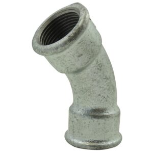 Coude 45° F/F rèf.41 26x34 galva - - 715015