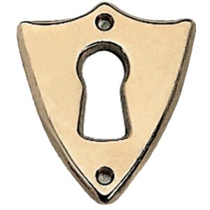 Entrée directoire rustique en zamak - finition laiton poli - CADAP - 624493