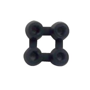 Jonctions 4 points pour assemblage caillebotis caoutchouc pour passage chariots handicapés - BTB - 447147