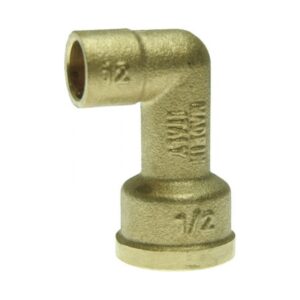 Coude fer/cuivre 90 GCU long - diamètre 14 mm - femelle 15x21 (1/2") - - 711376