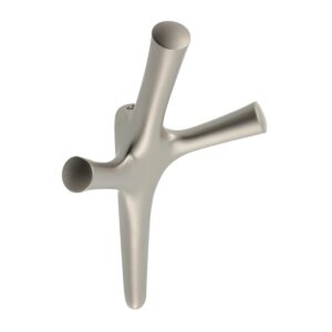 Patère acier Valencia - finition satiné - SYNERCIA - 118295