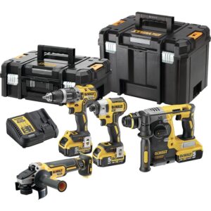 Kit 4 outils XR 18V-5Ah Li-ion Tstak - DCK422P3T-QW - DEWALT - 101579