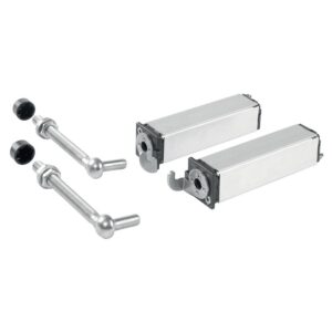 Charnières à ressort de portillon de piscine pour tube de 40 mm, vantail de 1100 mm/75 kg B2 - LOCINOX - 148948