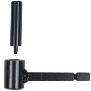 Gond pour pierre acier noir axe de Ø 14 mm tige fer carré de Ø 10 x 80 mm en sachet de 2 - ING - 574528