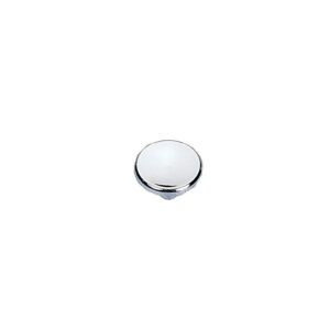Bouton concave - finition chromé - Ø 25 mm - CADAP - 623751