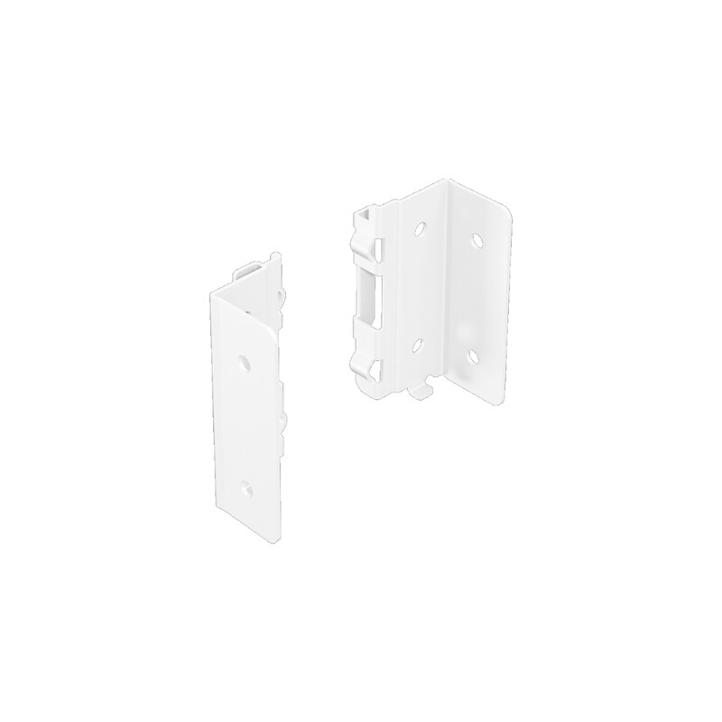 Raccord pour paroi arrière AvanTech YOU - Conditionnement Industrie - hauteur dos 101 mm - finition Blanc - HETTICH - 139652