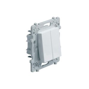 Double va-et-vient Essensya blanc 10A - Hager - 624051
