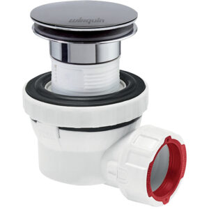 Bonde de lavabo quick clac avec siphon gain de place D32 nano 6,7 - Wirquin Pro - 534927