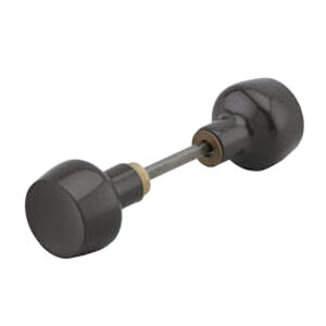 Bouton double 1 portée pour serrure horizontale à fouillot type Horga carré de 6 X 100 mm coloris marron - THIRARD - 567015