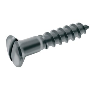 Vis à bois tête fraisée bombée fendue inox A4, diamètre 4 mm, longueur 25 mm, boîte de 200 vis - ACTON - 346628