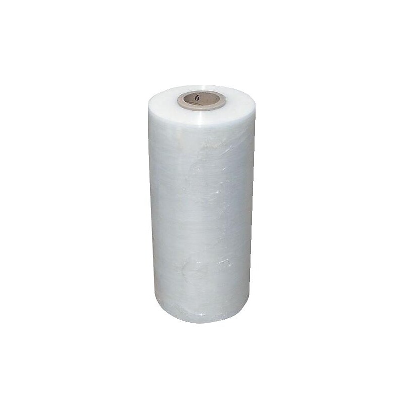 Film polyéthylène étirable manuel transparent, largeur 450 mm, épaisseur 23 microns, longueur 300 m - Corderie Mesnard - 593244