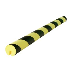 Protection d'arêtes en mousse, coloris jaune/noir, longueur 750 mm, diamètre 40 mm - VISO - 657357