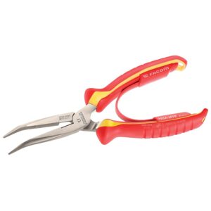 Pince à bec demi rond coudé VDE 1000V - 195A.20VE - FACOM - 661774
