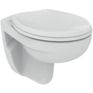 Pack Cuvette WC suspendue Matura sans bride avec abattant blanc - PORCHER - 630302