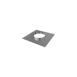 Plaque d'étanchéité inox carré 350x350 mm Ø 80 - TEN - 252263