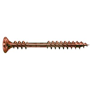 Vis à bois tête fraisée crantée Spax façade double filetage inox antique A2 empreinte T20 4,5x60 boîte de 100 pièces - SPAX - 349260