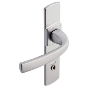 Béquille double sur plaque 165mm ligne Muze chromé velours condamnation - VACHETTE ASSA ABLOY - 195546