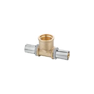 Té à sertir PER diamètre 16 Rebun femelle à visser 1/2" (15x21) - LEGALLAIS - 110665