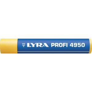 Craie grasse universelle 4950, coloris jaune, boîte de 12 pièces - LYRA - 667699