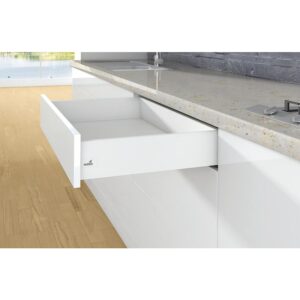 Kit complet tiroir ArciTech hauteur de profil 126 mm hauteur paroi arrière 126 mm coloris blanc longueur 270 mm - HETTICH - 428471