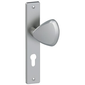 Béquille double zamak sur plaque ligne Flex entraxe 195 mm finition chromé clé I palière main gauche - VACHETTE ASSA ABLOY - 644793