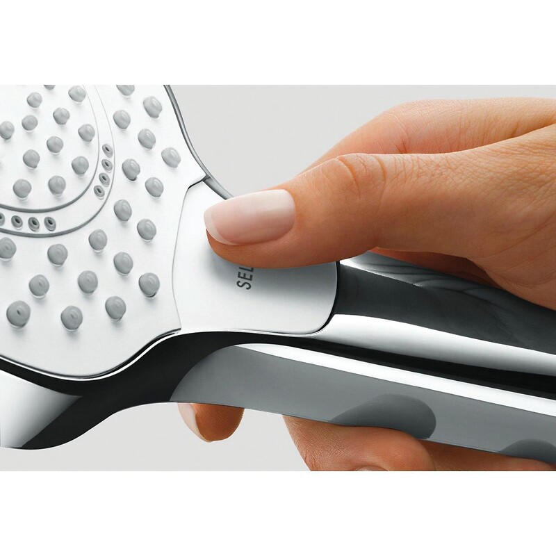 Douchette à main Croma Select S110 3 jets Ecosmart - débit limité à 9 litres/minute - HANSGROHE - 112737 – Image 2