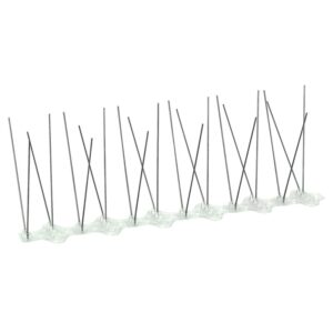 Pics anti-oiseaux Bird Guard 6 avec tiges inox 12 cm, carton de 25 mètres - DALEP - 444676