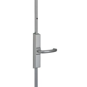 Crémone pompier type ST 742 CFPF pour porte coupe feu à poignée rotative sans tringle coloris gris - VACHETTE ASSA ABLOY - 443493