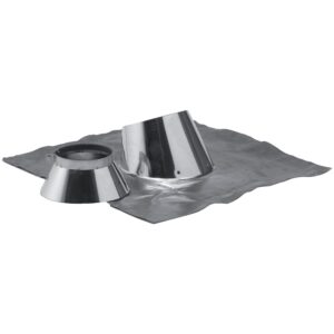 Solin 30° à 45° inox + collet Ø 80-130 - TEN - 778545