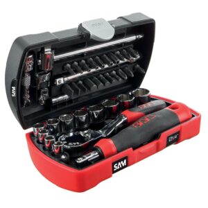 Coffret pocket douilles de 39 outils - POCKET-RJZ + 1 pince multifonctions offerte. - SAM outillage - 592180
