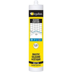 Mastic silicone acétique MAKEMO translucide palette de 1440 cartouches de 300 ml - LEGALLAIS - 655054