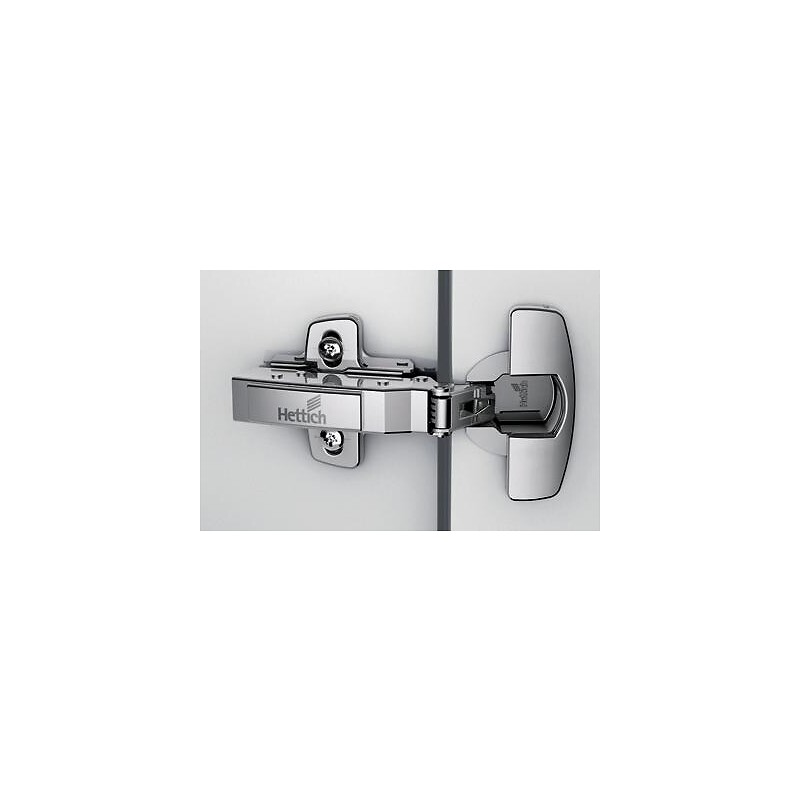 Charnières invisibles sans fermeture automatique pour système P2O Sensys - 110° - à visser - entraxe 52 - coudure 0 - HETTICH - 584942
