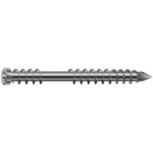 Vis terrasse bois tête cylindrique réduite double filet torx inox A4 6x60 boîte de 100 pièces - SPAX - 559980
