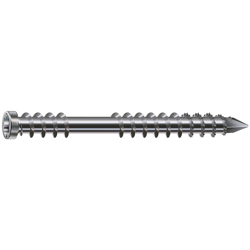 Vis terrasse bois tête cylindrique réduite double filet torx inox A4 6x50 boîte de 100 pièces - SPAX - 559973 – Image 4