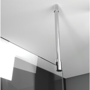 Barre de stabilisation au plafond pour parois de douche 5, 6 et 8 mm - LEDA - 613152