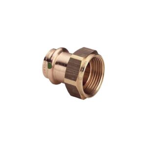 Raccord bronze F CU diamètre 18 écrou 26x34 - VIEGA - 719325