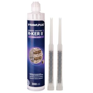 Résine vinylester hybrid R-KER II haute performance pour le béton fissuré et non fissuré ATE Option 1 cartouche de 300ml - RAWL - 618871