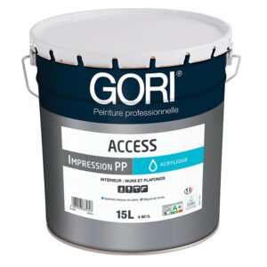 Peinture acrylique plaques de plâtre GORIACCESS IMPRESSION, blanc bidon de 15 litres - Gori - 613621