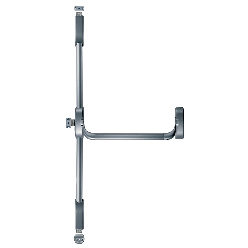 Serrure antipanique 3 points haut bas et latéral Oltre bar noir 9005 - FAPIM - 645037