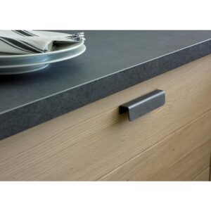 Poignée Metakor Linea longueur 140mm entraxe 96mm en zamak finition vieux fer mat - METAKOR - 461833