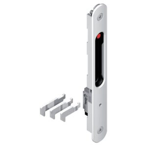 Kit fermeture rénovation pour coulissant aluminium, coquille simple, crochets, coloris blanc - LA CROISÉE DS - 289108