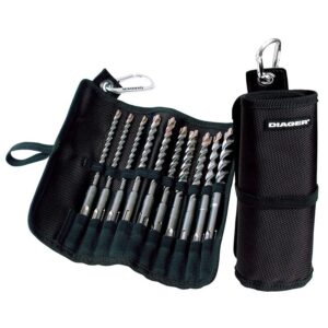 Foret à béton SDS+ Booster Plus en trousse de 10 pièces diamètre 6 à 14 longueur 160 mm - DIAGER - 373178