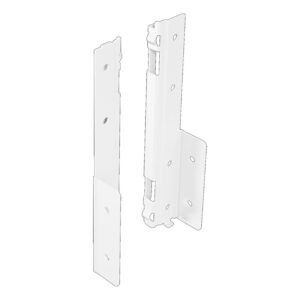 Raccord pour paroi arrière AvanTech YOU - Conditionnement Industrie - hauteur dos 187 mm - finition Blanc - HETTICH - 139666