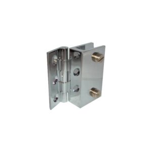 Charnière miroir verre/bois - laiton chromé 50 x 29 mm - la paire - MOD - 663824